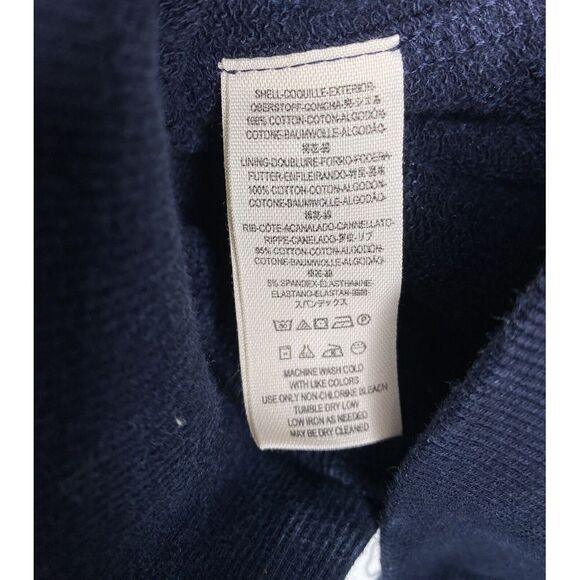 Free People Women's Double Weave Denim Jacket Very Distressed‎ Navy White XS New - Picture 9 of 9